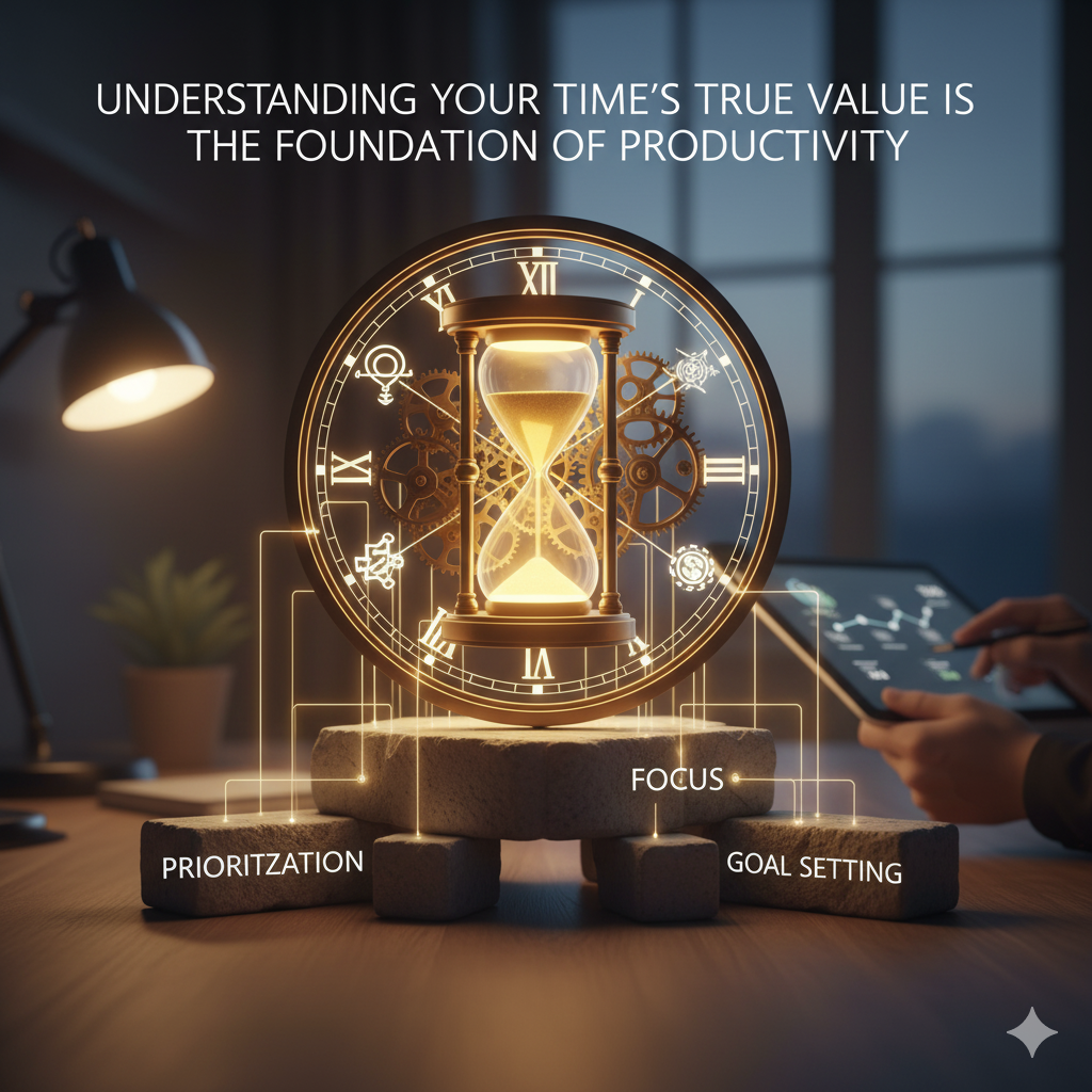 Hourglass showing time running out